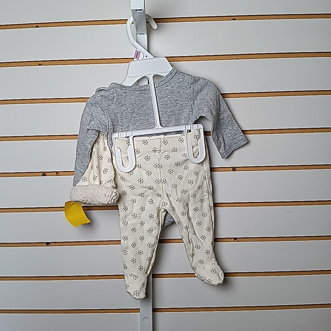 Chick Pea 0-3 Months Outfit 3pc