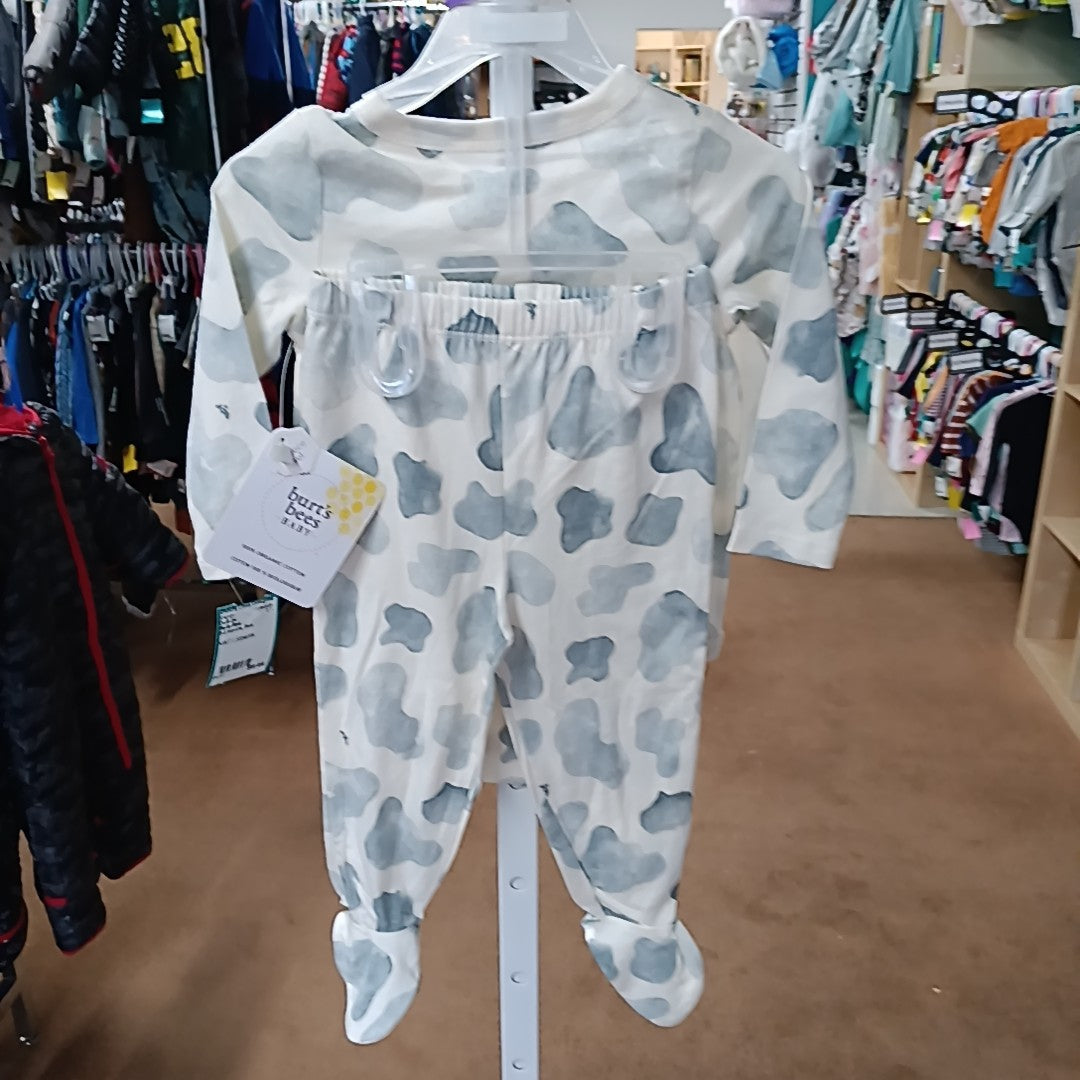 Burts Bees 6-9 Months Outfit 2pc