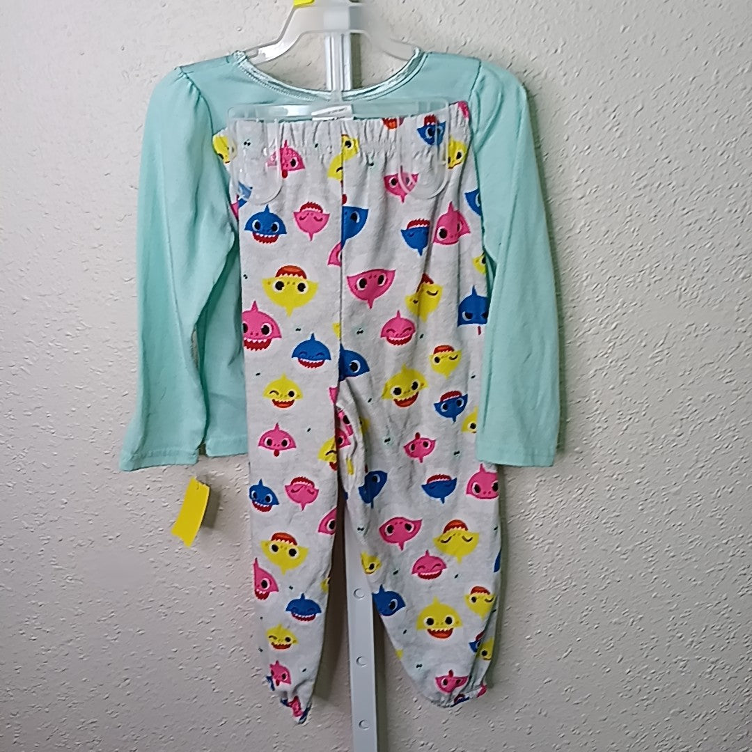 Pink Fong 4T Pajamas 2pc