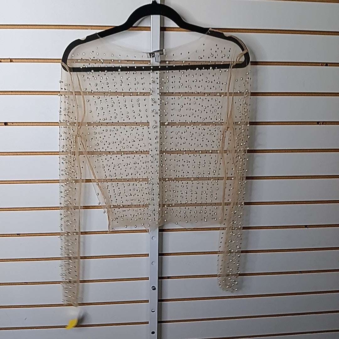 White Birch Size S Knit Top