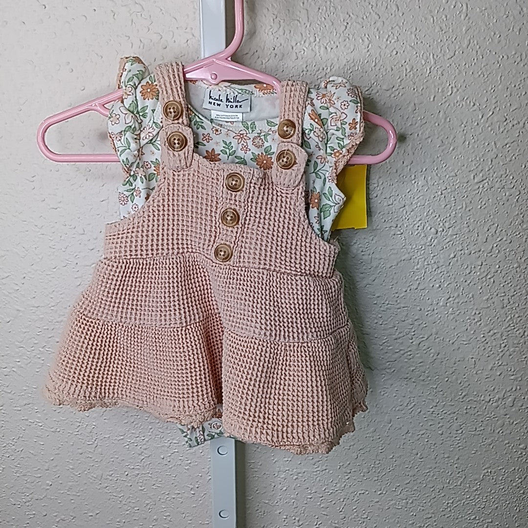 Nicole Miller 6-9 Months Outfit 2pc