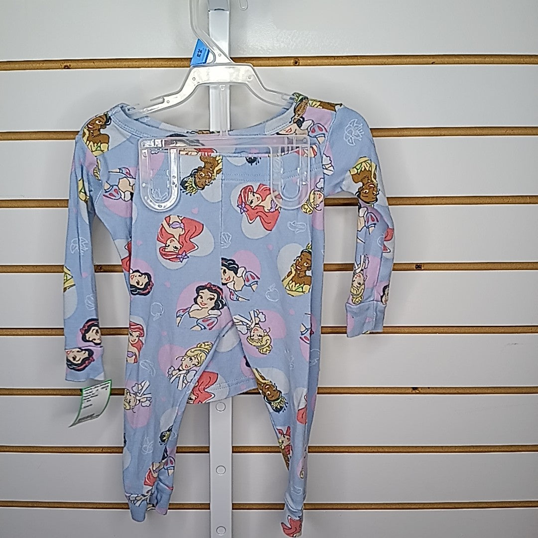 Disney Princess 2T Pajamas 2pc