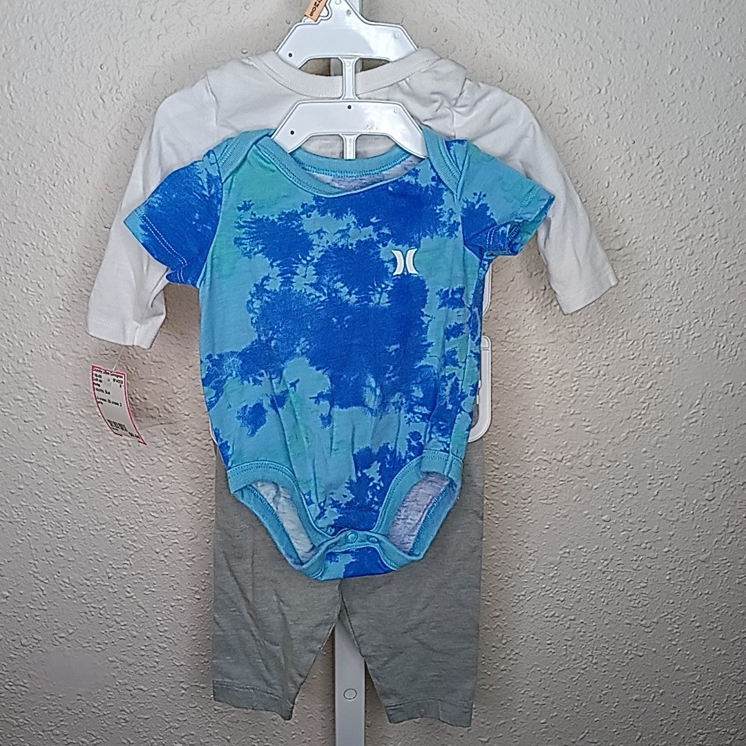 Hurley 3 Months Outfit 4pc