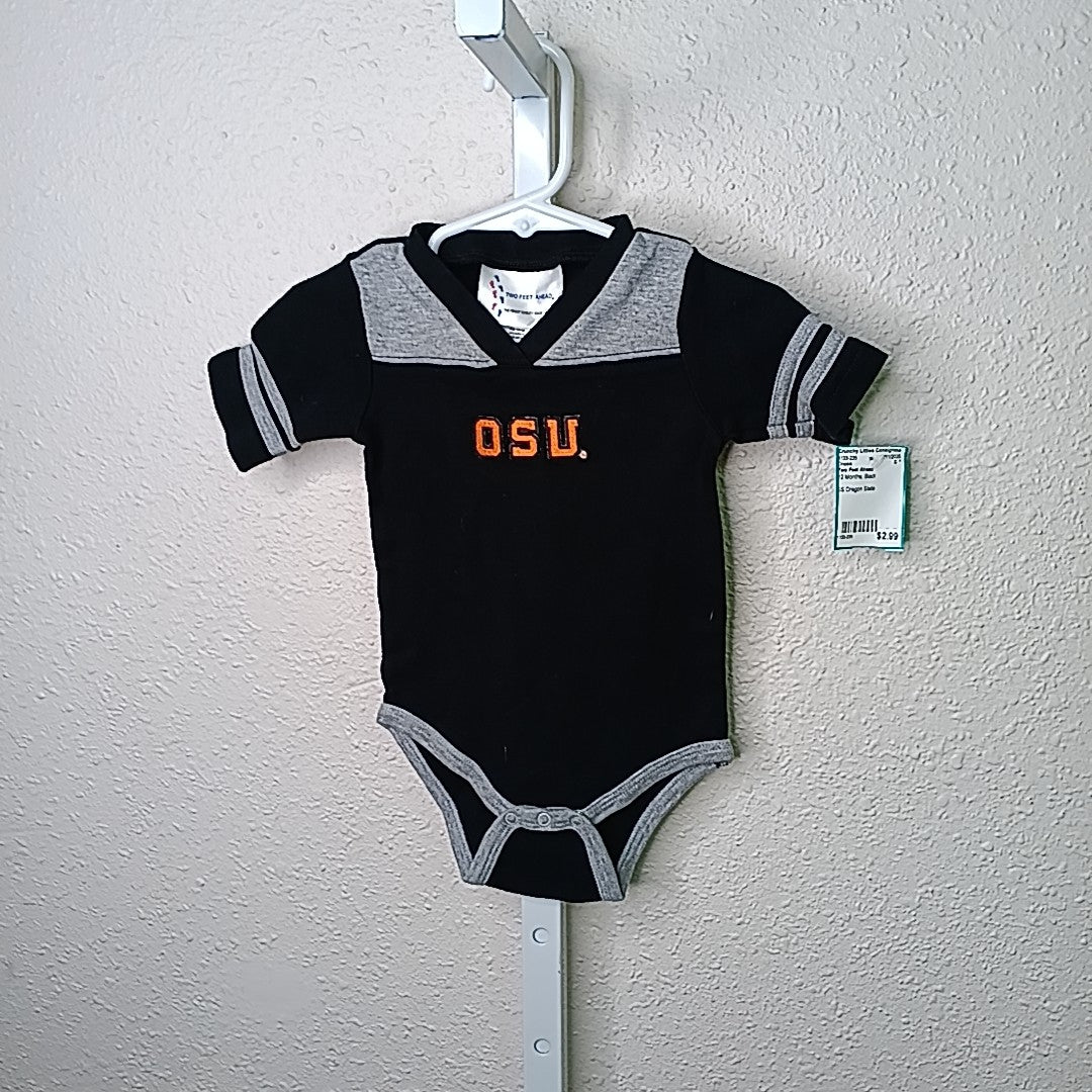 Two Feet Ahead 12 Months Onesie