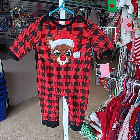 Rudolph 6 Months Romper