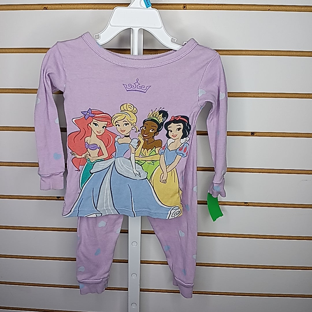 Disney Princess 2T Pajamas 2pc