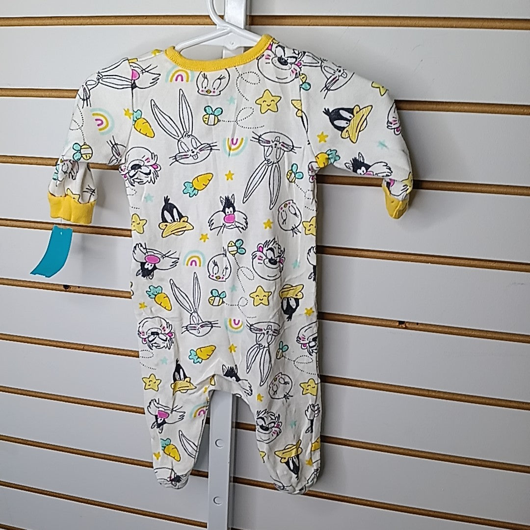 Looney Tunes 0-3 Months Sleeper/Footies