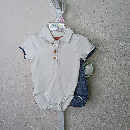 Tommy Bahama 0-3 Months Outfit 2pc