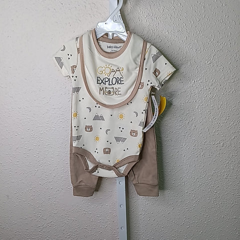 Baby Views 3-6 Months Outfit 3pc