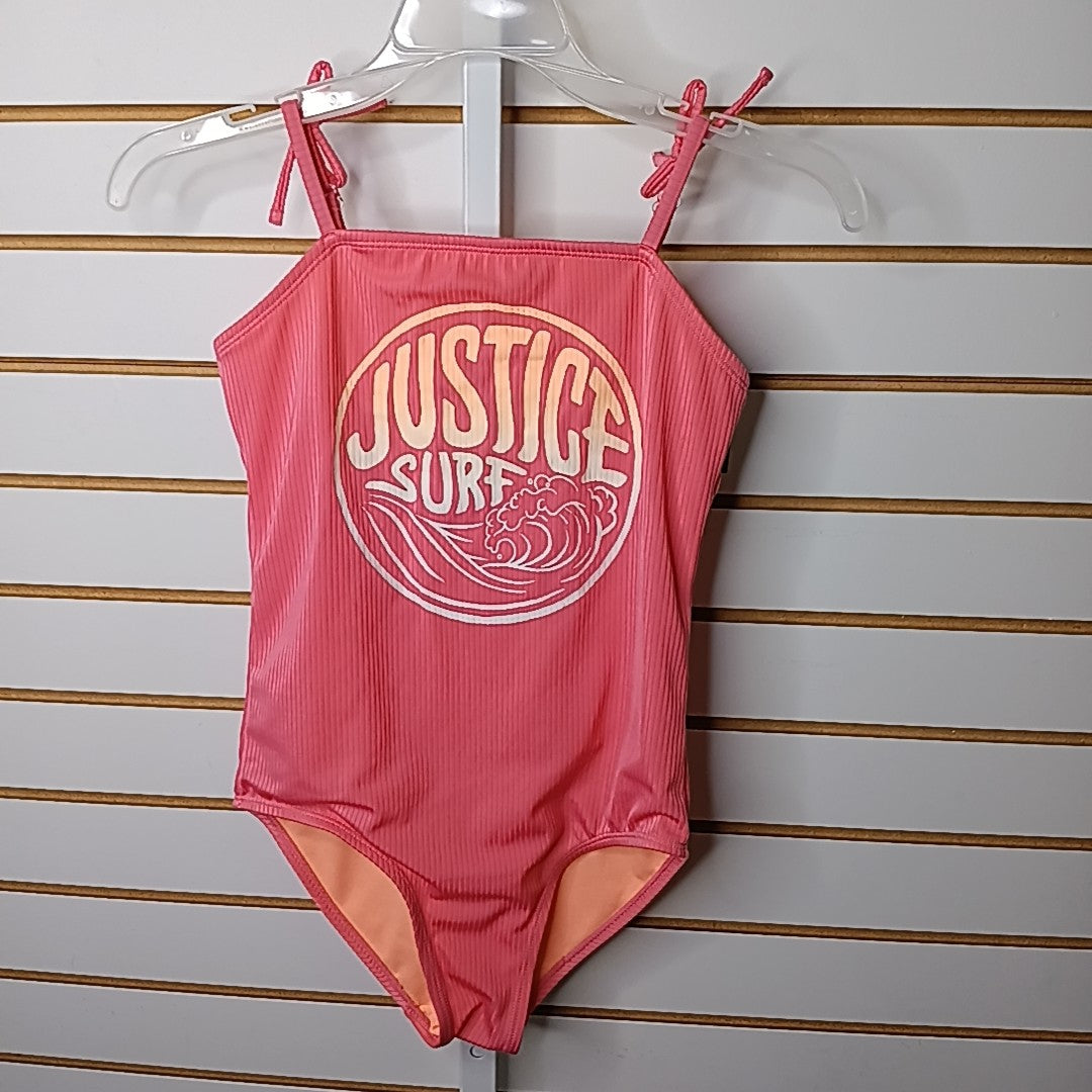 Justice 12/14 Swim Suit 1pc
