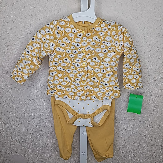 Chick Pea 3-6 Months Outfit 3pc