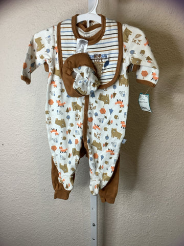 Little & Loved 0-3 Months Outfit 4pc
