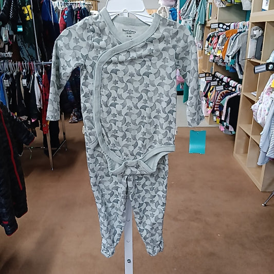 Burts Bees 6-9 Months Outfit 2pc