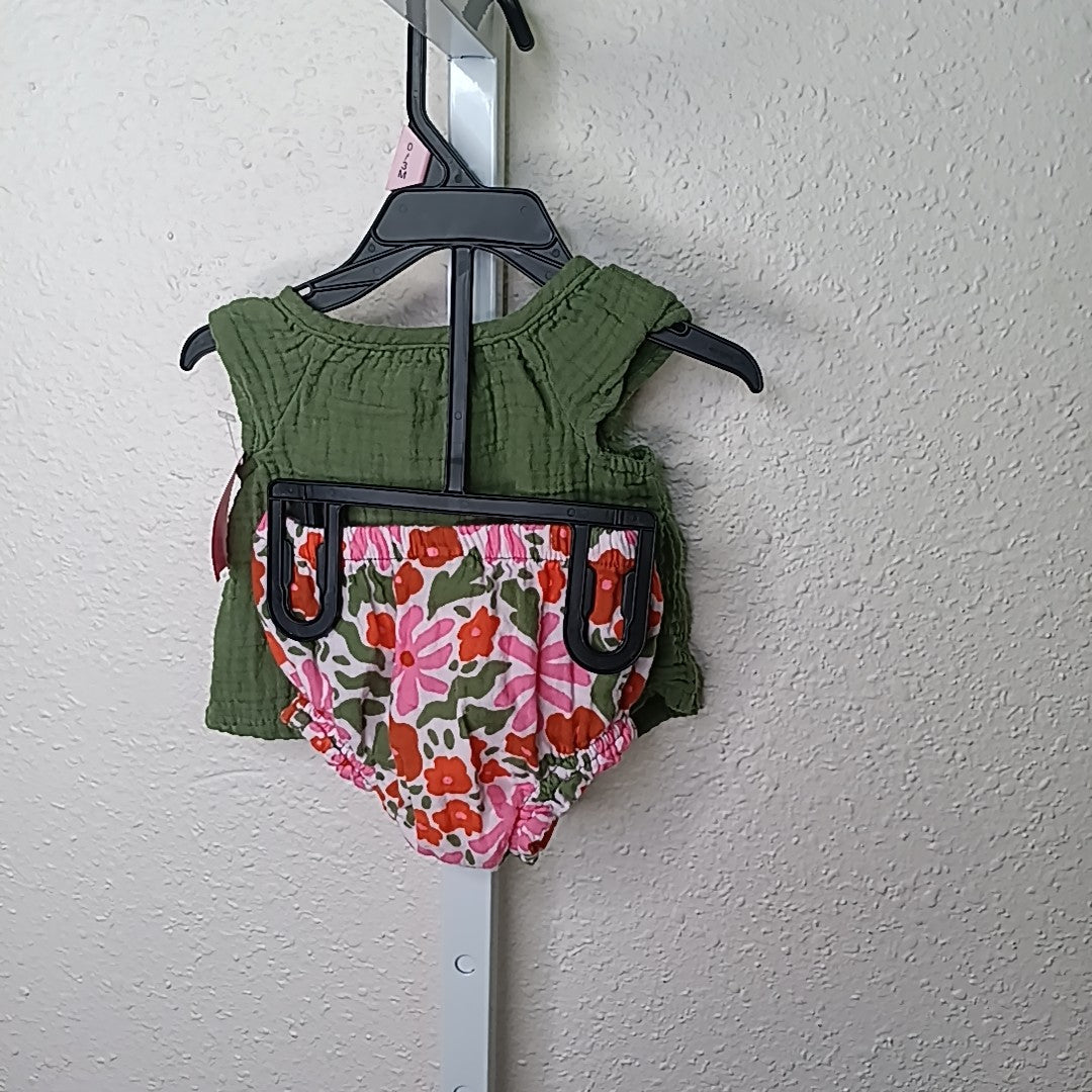 Cat & Jack 0-3 Months Outfit 2pc