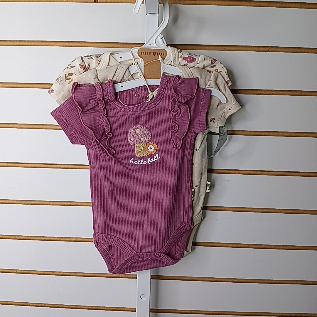 Rabbit + Bear 0-3 Months Onesie