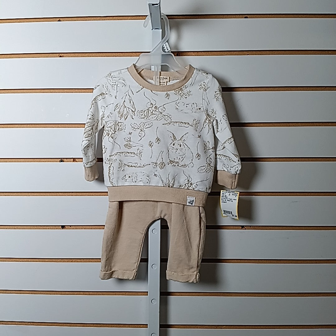 Burts Bees 0-3 Months Outfit 2pc