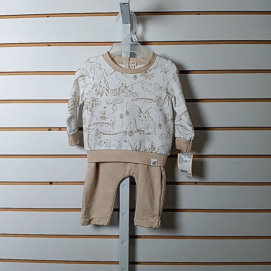 Burts Bees 0-3 Months Outfit 2pc