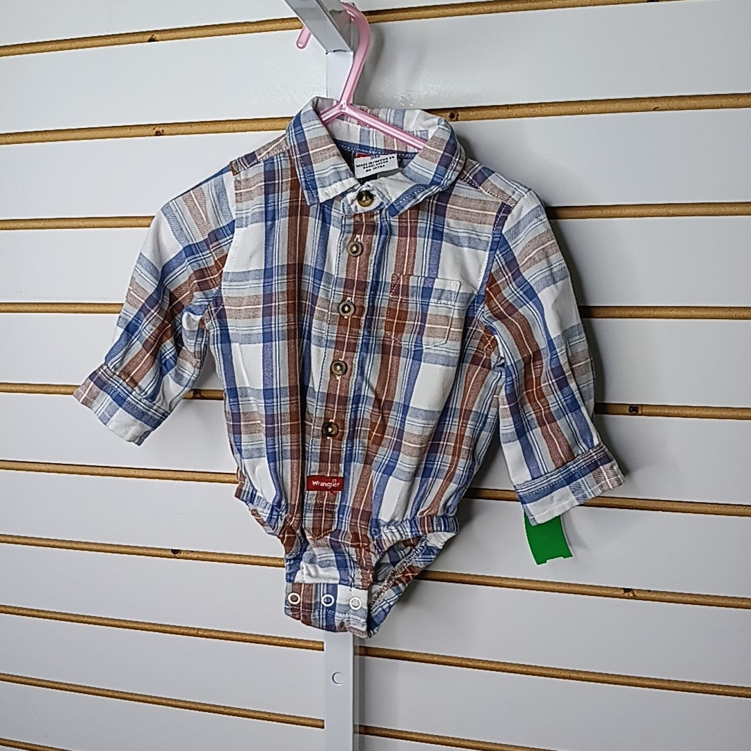 Wrangler 9 Months Onesie Dress Shirt