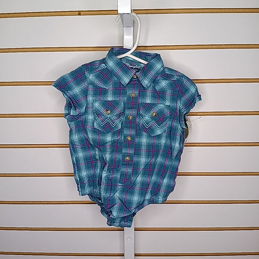Wrangler 6-9 Months Onesie Dress Shirt
