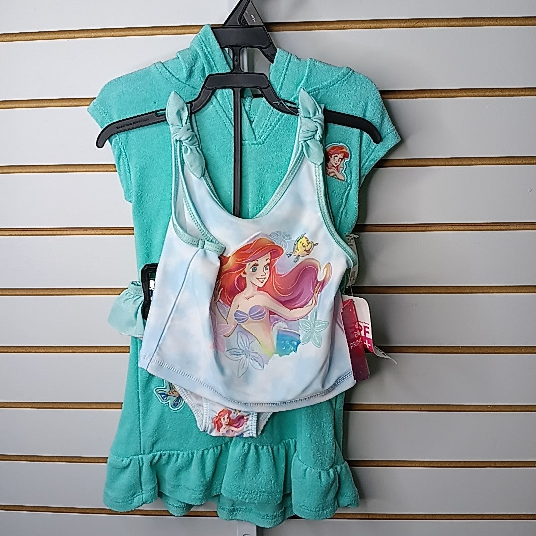 Disney Princess 3T Swim Suit 2pc