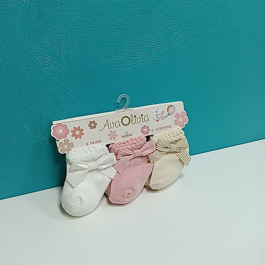 Ava Olivia 0-12 Months Socks