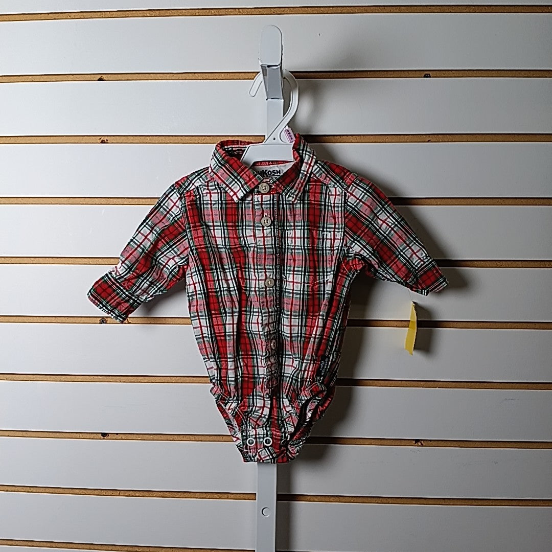 OshKosh 3 Months Onesie Dress Shirt
