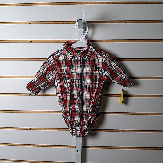 OshKosh 3 Months Onesie Dress Shirt