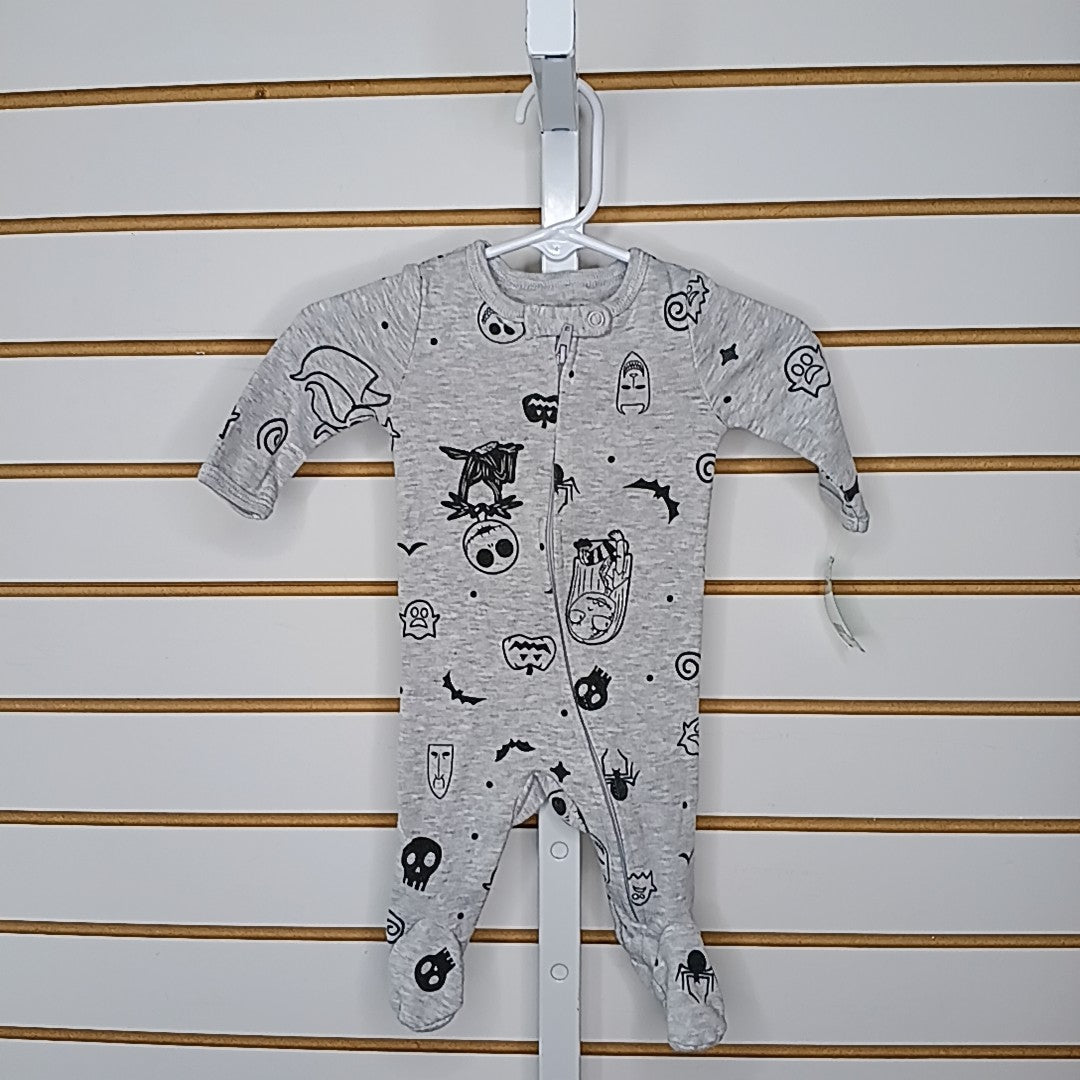 The Nightmare Before Christmas Newborn Sleeper/Footies
