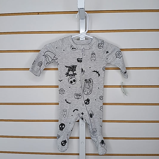 The Nightmare Before Christmas Newborn Sleeper/Footies