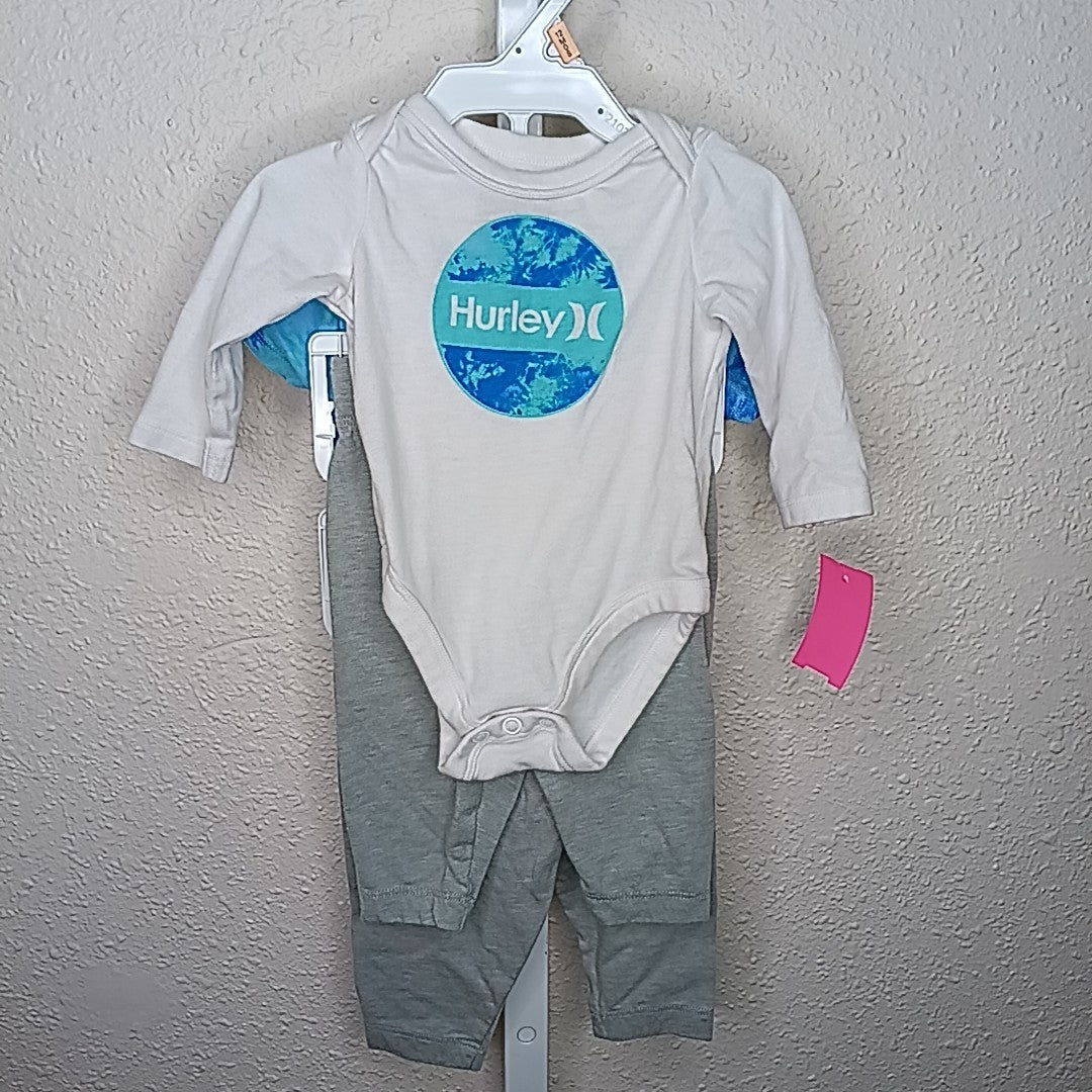 Hurley 3 Months Outfit 4pc