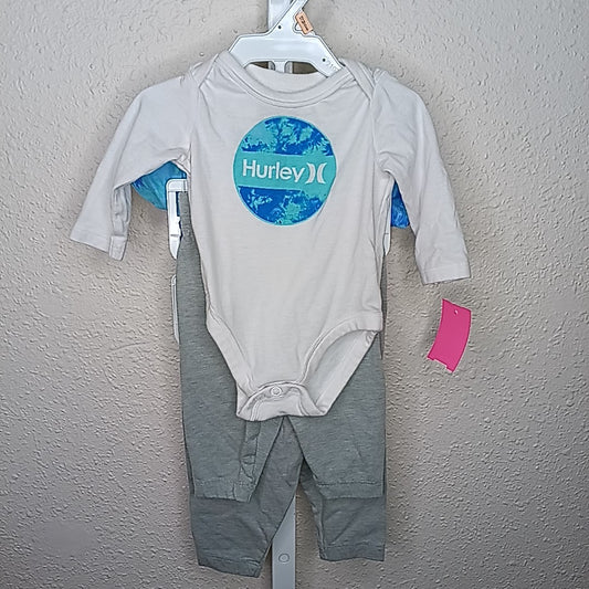 Hurley 3 Months Outfit 4pc