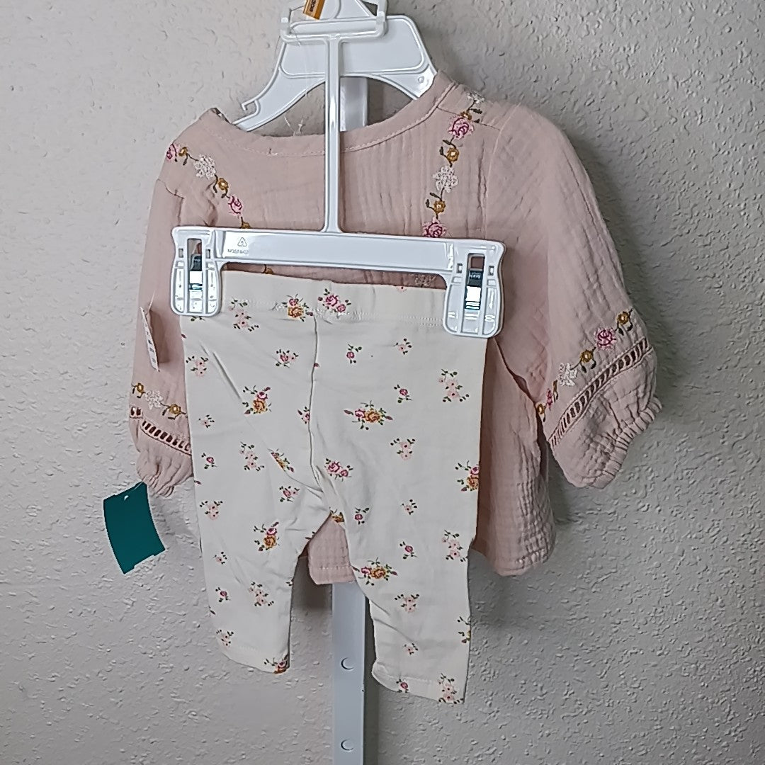 Jessica Simpson 0-3 Months Outfit 2pc