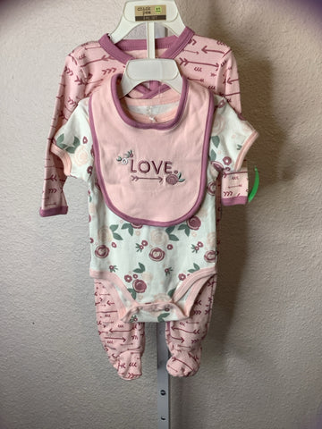 Chick Pea 6-9 Months Outfit 3pc