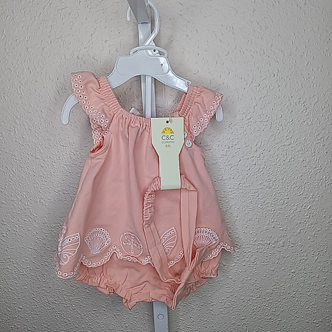 C&C California 3-6 Months Outfit 2pc