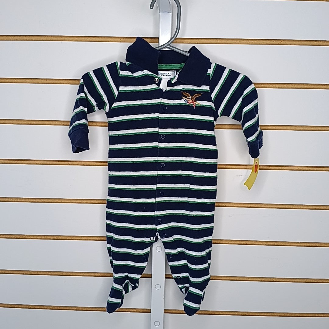 American Living 3 Months Sleeper/Footies