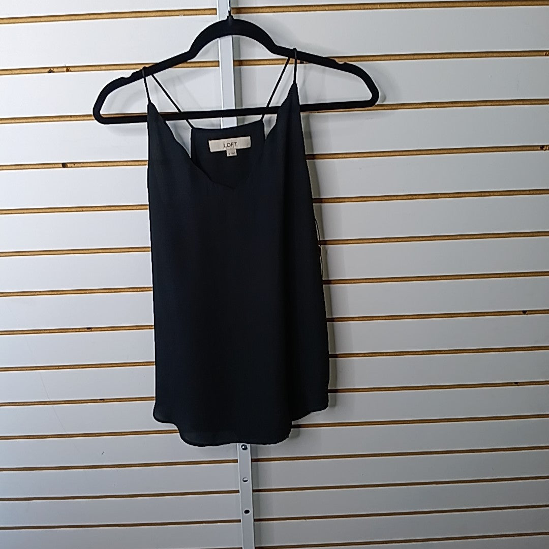 Loft Size Small Black Blouse
