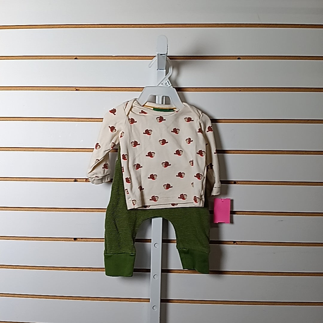 Little Green Radicals 0-3 Months Outfit 2pc