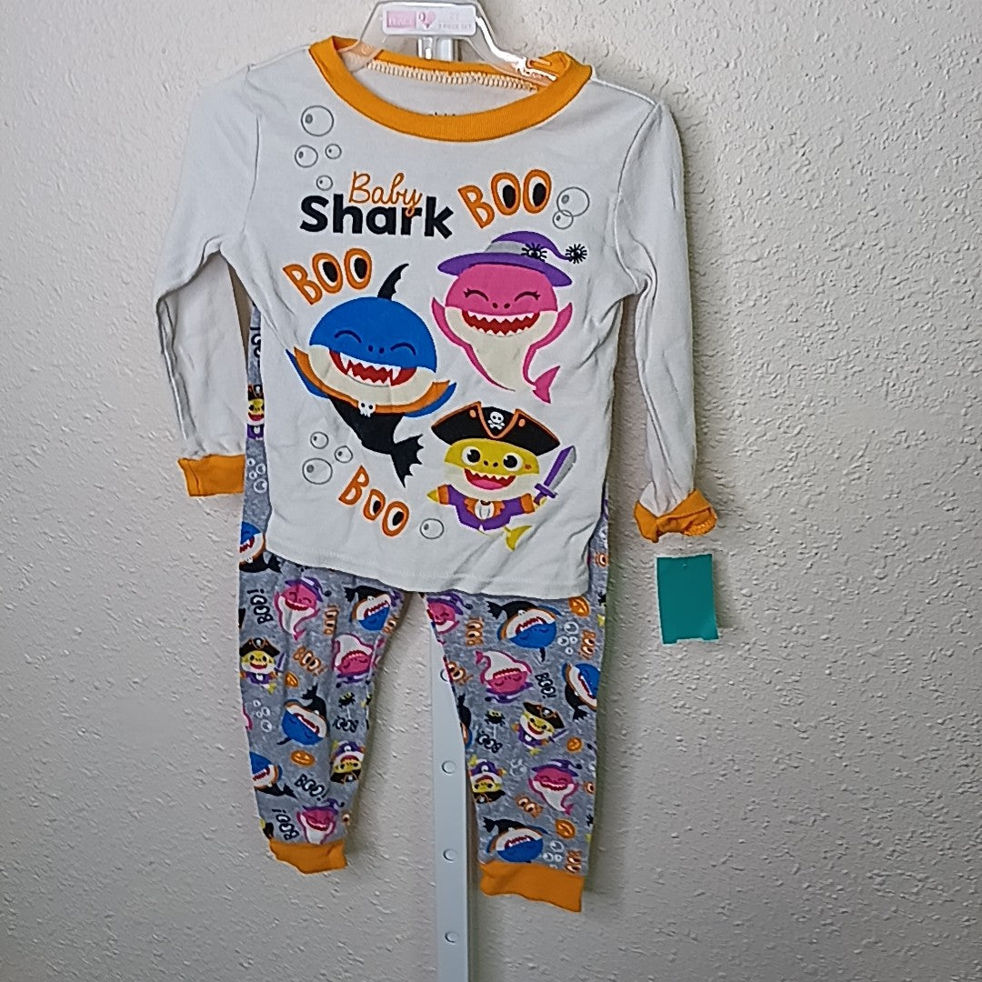 Pink Fong 4T Pajamas 2pc