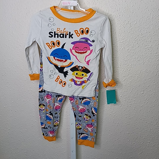 Pink Fong 4T Pajamas 2pc