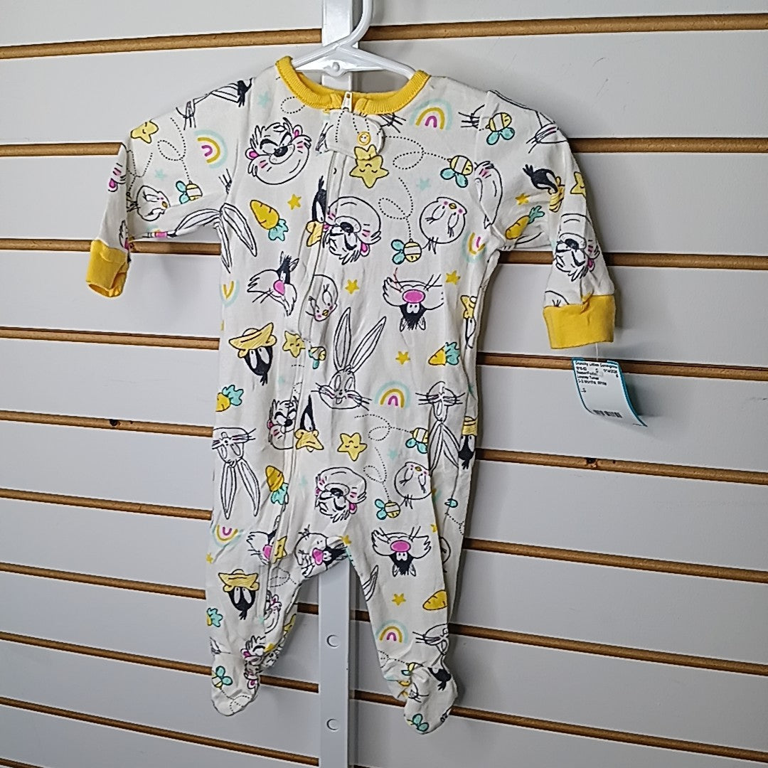 Looney Tunes 0-3 Months Sleeper/Footies