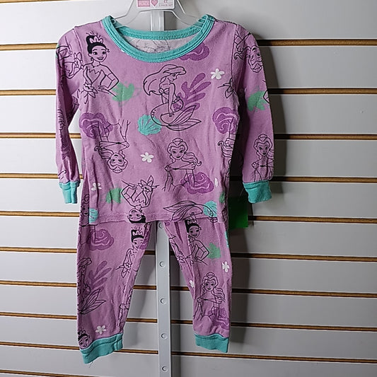 Disney Princess 4 Pajamas 2pc