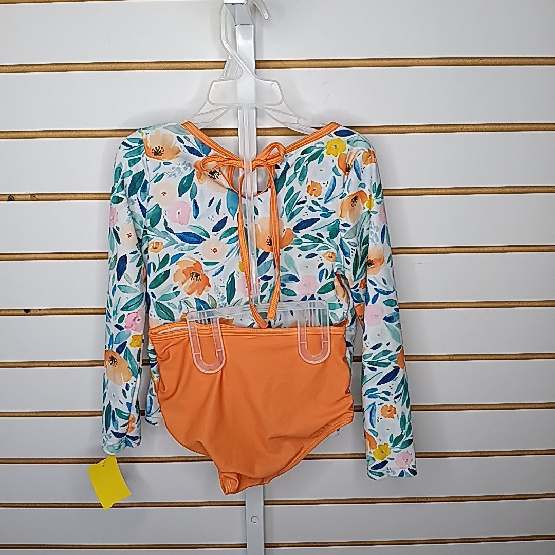 Ruffle Girl 8 Swim Suit 2pc
