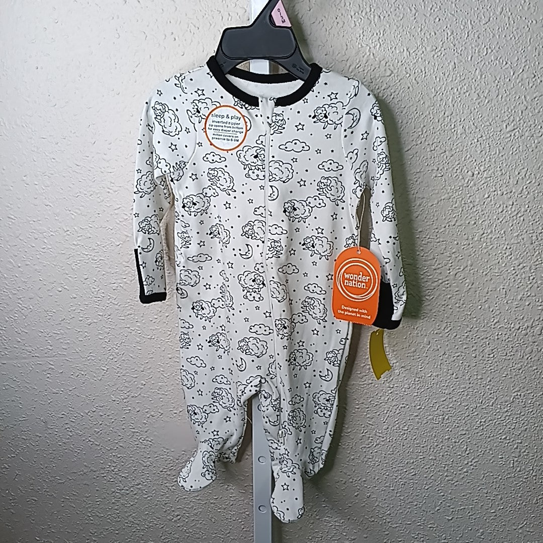Wonder Nation 0-3 Months Sleeper/Footies