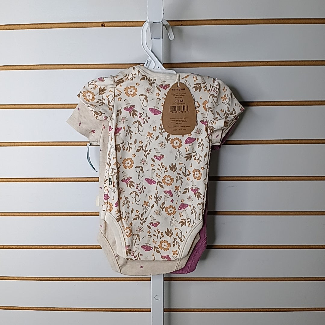 Rabbit + Bear 0-3 Months Onesie