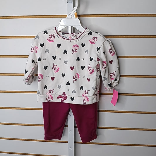 Calvin Klein 3-6 Months Outfit 2pc