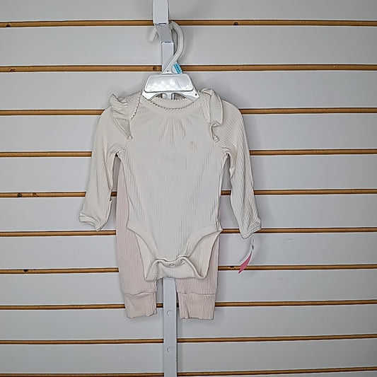 Rabbit + Bear 0-3 Months Outfit 2pc