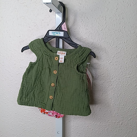Cat & Jack 0-3 Months Outfit 2pc