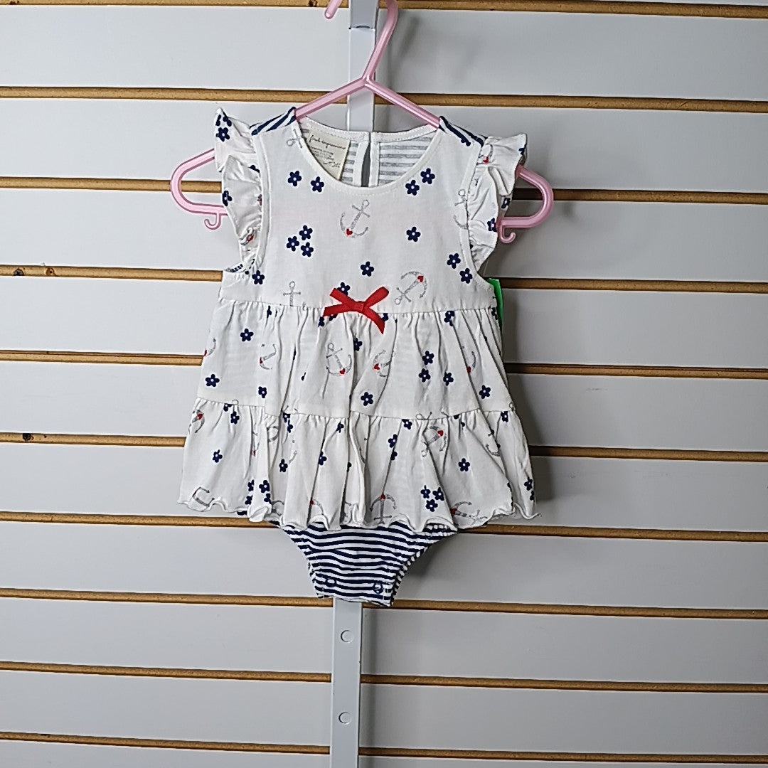 First Impressions 3-6 Months Onesie Dress