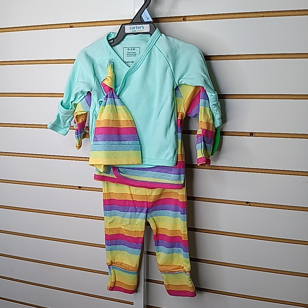 Monica & Andy 0-3 Months Outfit 4pc