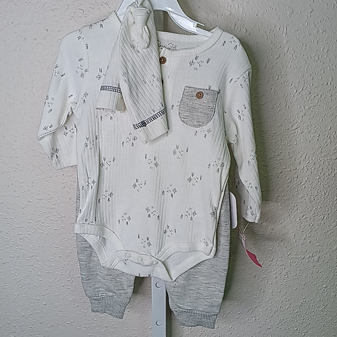 Rene Rofe Baby 3-6 Months Outfit 3pc